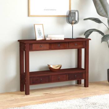 VidaXL Konsolentisch 110x30x75 cm mit Schubladen aus Mahagoniholz