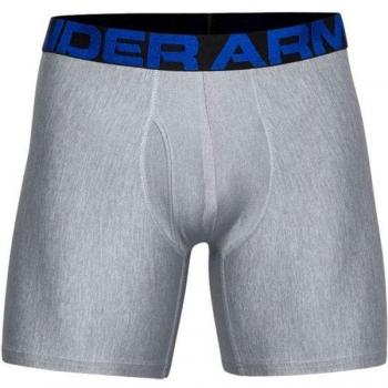 Under Armour Tech 6in Boxerjock 2-Pack in Academy/Mod Gray