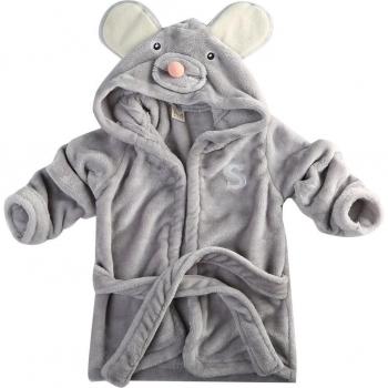 Wrap de bain pour bébé en polaire avec capuche