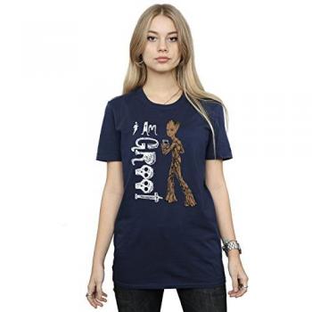 Avengers: I Am Teenage Groot Boyfriend Tee – Navy