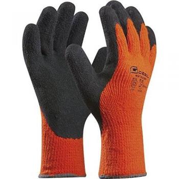 WINTER GRIP Handschuhe | Größe 10 | orange/schwarz | Kälteschutz | 1 Paar