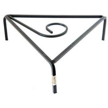 Treppiede per braciere triangolare in ferro battuto