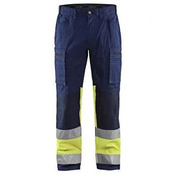 Pantalon de travail haute visibilité stretch 1551 – Marine/Jaune fluo 5XL – FR(62) – SE(C68) – Standards