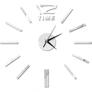 Mini DIY Silent Wall Clock with 3D Mirror Effect for Home Decor