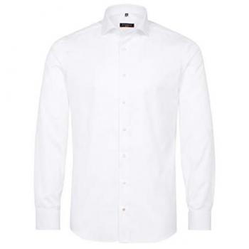 Eterna Slim Fit Langarmhemd, Twill, Größe 44