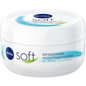 X 200ml Nivea Creme Soft erfrischende Feuchtigkeitscreme für Gesicht und Körper