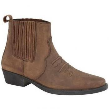 Stivaletti Western Uomo Pelle Invecchiata Woodland 9 UK