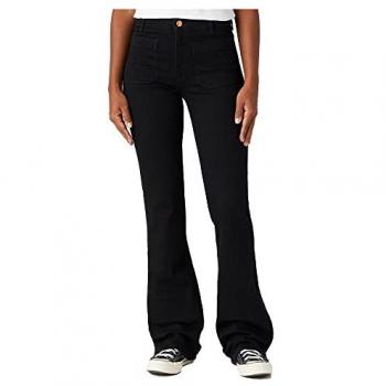 Pantalones Vaqueros Negros Flare para Mujer Wrangler