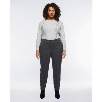Fiorella Pantalones Rectos Príncipe de Galas con Cremallera