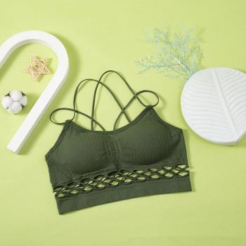 Soutien-gorge de sport à bretelles croisées pour femmes