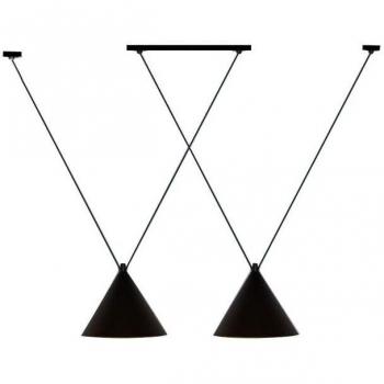 Lampada Da Soffitto Campana Nera 18X18CM