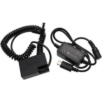 Cavo di alimentazione USB per Canon M6 Mark II – 2 m, accoppiatore DC