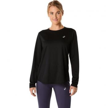 ASICS Core Damen Langarmtrikot – Schwarz, XS, 100 % Polyester