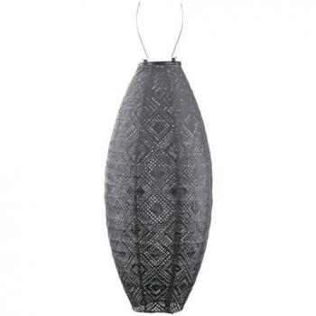 Gris Foncé Lanterne Solaire Long Oval Lumiz Mosaic