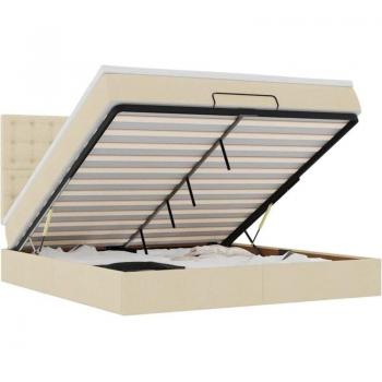 Radiant Osman Bed with Built‑In Pillow 180x200 Fabric