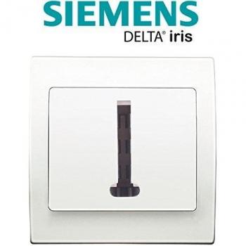 Prise Téléphone Blanc SIEMENS Delta Iris + Plaque Simple