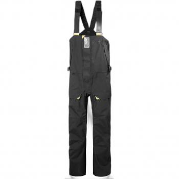 Mono Helly Hansen Skagen Offshore Bib gris oscuro, peto impermeable, tejido resistente al agua, costuras selladas, tirantes ajustables, múltiples bolsillos, diseño ergonómico para mayor comodidad y libertad de movimiento