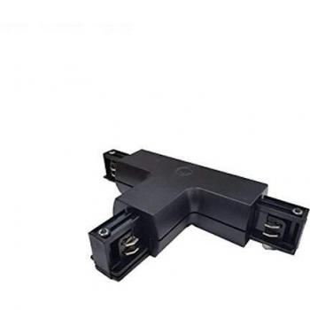 Connecteur T EuroTrack NVBTE‑T – luminaires triphase, noir