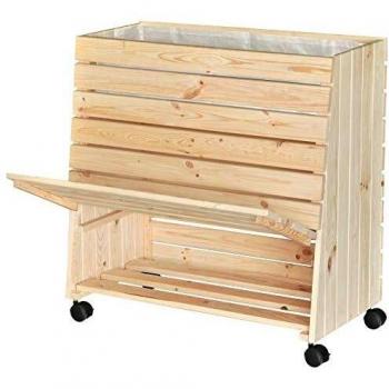 Mobiles Hochbeet GreenBOX Massivholz 79x80cm, Blumenkasten, Größe wählbar von WAGNER
