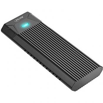InLine® USB3.2 Gen.2 USB-Typ C zu M.2 SSD Gehäuse, werkzeugfrei