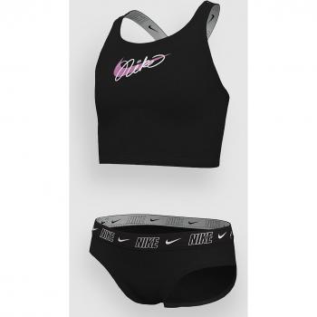 Nero Crossback Midkini Set Bikini Nike Swim