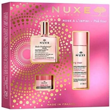 Nuxe Pink Fever Gift Set: Lip Balm + Cleansing Foam + Huile Prodigieuse Florale
