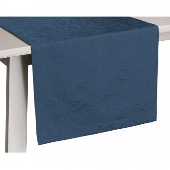 Pichler Gedeckläufer Cordoba 50x150 – Indigo, 100 % Polyester, bügelfrei