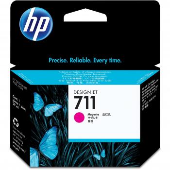Large Format HP CZ131A 711 29ml Magenta Ink Cartridge for DesignJet T120/T520