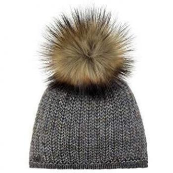 Eisbär Damen Bommelmütze Aurelie Lux blaugrau hellbraun Onesize