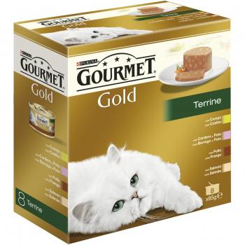 Purina Gourmet Gold Terrina Surtido 8 x 85 gr