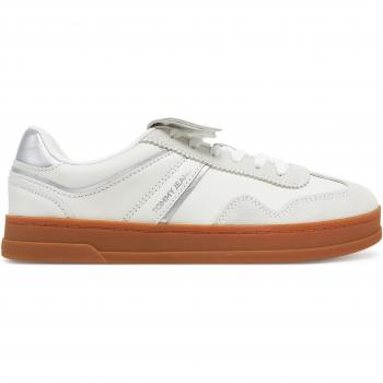 Tommy Jeans Greenwich‑Flap Sneaker EN0EN02715 – Weiß