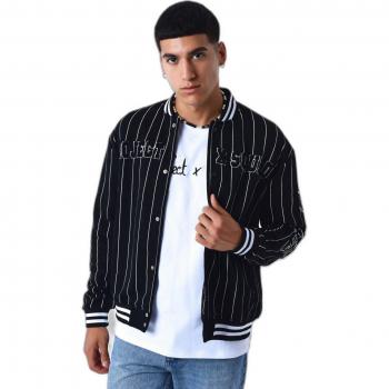 Chaqueta universitaria con rayas y capucha Project X Paris