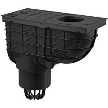 Dachrinnen-Ablaufregler Senkrecht – Einlauf Ø80‑125 mm, Ablauf DN110 mm