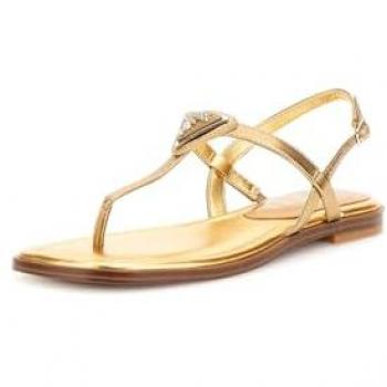 Gold Bow Buckle Flat Sandals – Guess Women’s Size 10 US