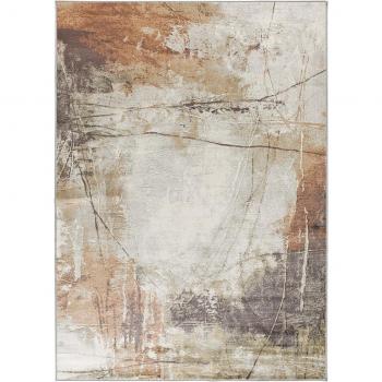 Alfombra abstracta de viscosa Bleik, 135x195 cm, estilo interior