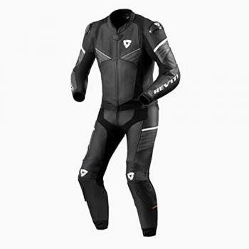 Lederanzug Rev'It! Combi Beta Schwarz-Weiß