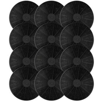 Activated Carbon Hood Filter 12x, 17.5 cm – Schneider Compatible
