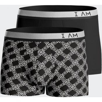 IBYIMPETUS Pack de dos bóxers de hombre en Lyocell negro