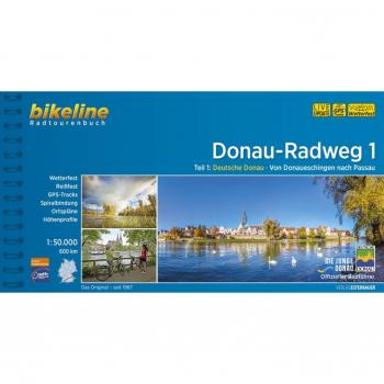 Esterbauer Verlag Bikeline Radtourenbuch Donau-Radweg 1, 1:50.000. 580 Km. Gps-Tracks-Download, Wetterfest/reißfest