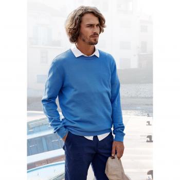 H.I.S Männerlangarm-Pullover – Regular Fit, feiner Strick, Baumwolle-Polyester-Mix