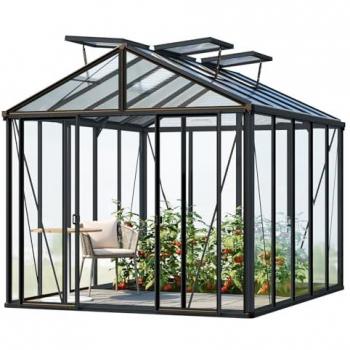 GFP Pro 2 Greenhouse 263 x 325 cm, Anthracite Grey
