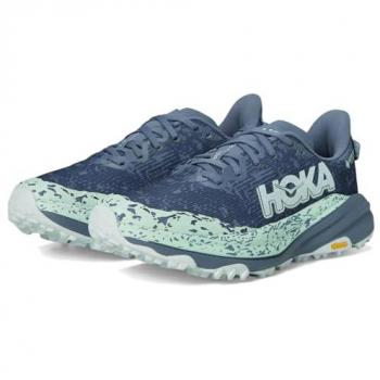 HOKA Women’s Speedgoat 6 with GORE‑TEX (Thunder Cloud/Mint Fluorite) – Trail Shoes 4.5