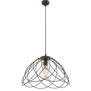 Lampadario Moderno Be Light a 1 Luce in Ferro Laccato Ruggine Pagoda