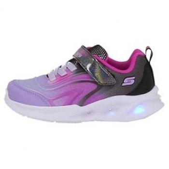 Skechers S-Lights Sola Glow Color Breeze Black Sneaker Size 6