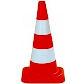 Cono de polietileno naranja 54cm con 2 bases Starter M93374