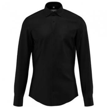 Klassisches Slim Fit Hemd in Uni-Farbe