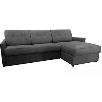 Canapé Dangle Express Cube 120 cm Gris Graphite Matelas 16 cm