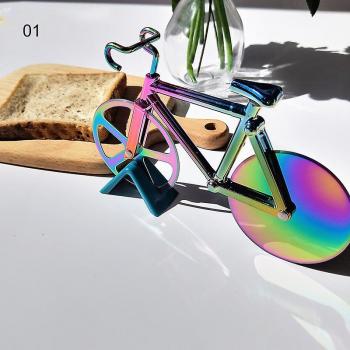 Roulette coupe-pizza vélo, acier inox – Aide cuisine haut de gamme