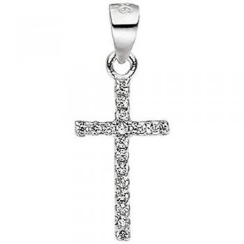 Schmaler JOBO Silberschmuck: Kreuzanhänger 925 Sterlingsilber
