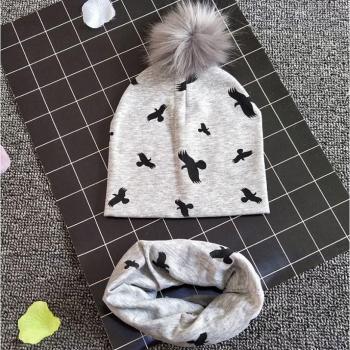 2 PCS Kids Winter Hat, Scarf, and Gloves Set for Ages 1-3
